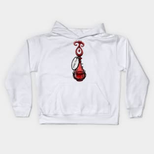 Red Magic Drink Me Bottle Kids Hoodie